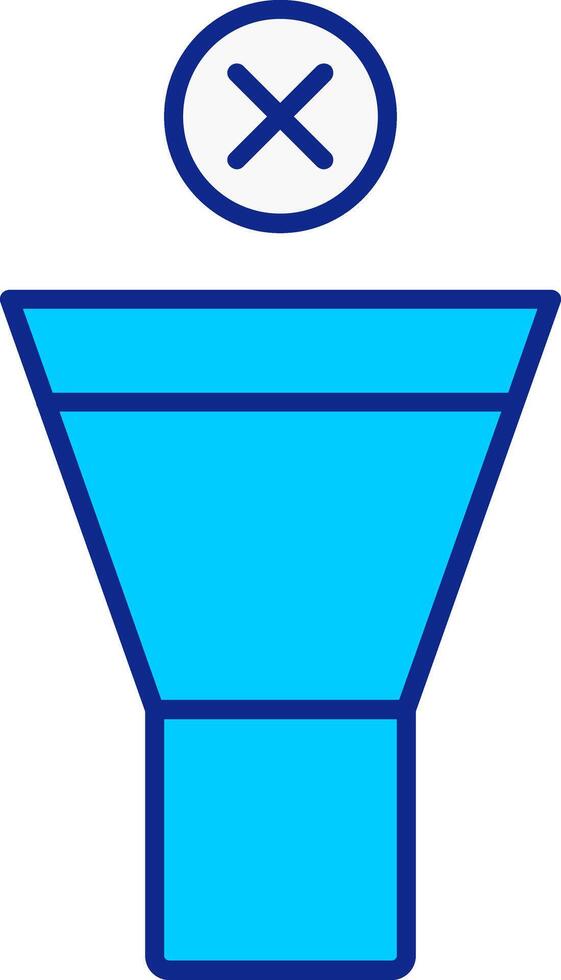 Mute Blue Filled Icon vector