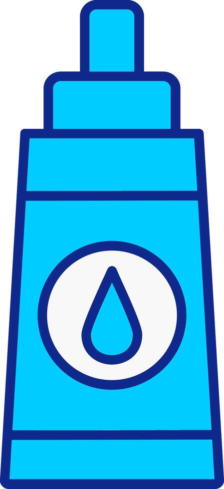 Lubricant Blue Filled Icon vector