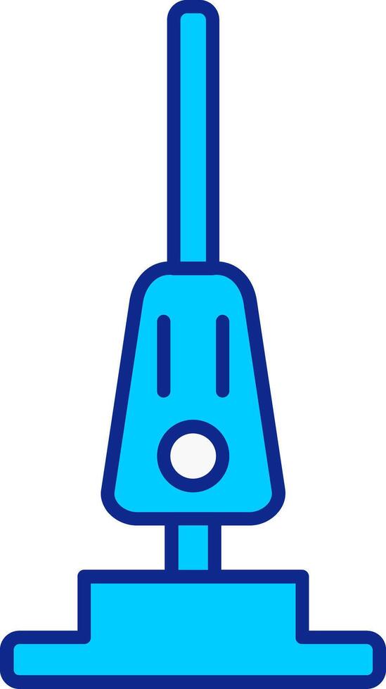 Vacuum Cleaner Blue Filled Icon vector