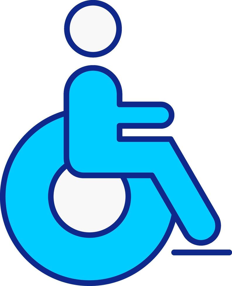 Disabled Blue Filled Icon vector