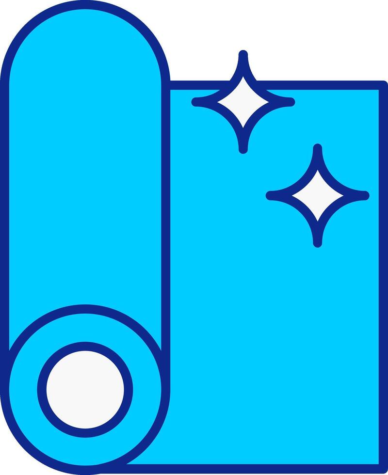 Fabric Blue Filled Icon vector