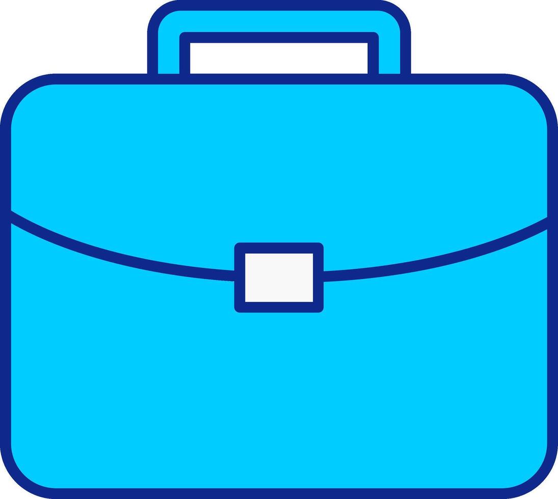 Brief Blue Filled Icon vector