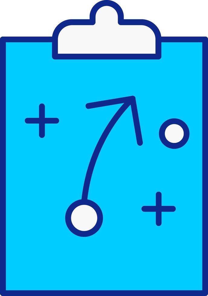 Strategy Blue Filled Icon vector