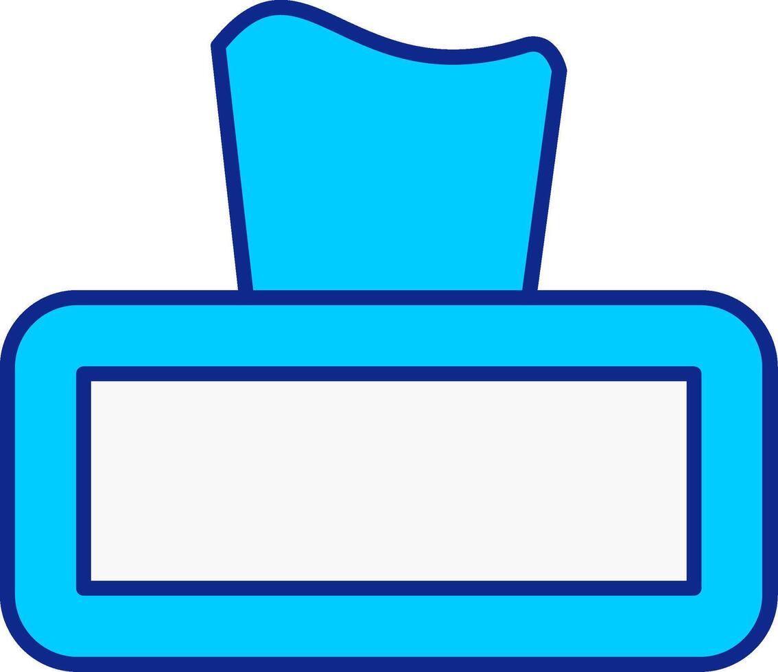 Tissue Blue Filled Icon vector
