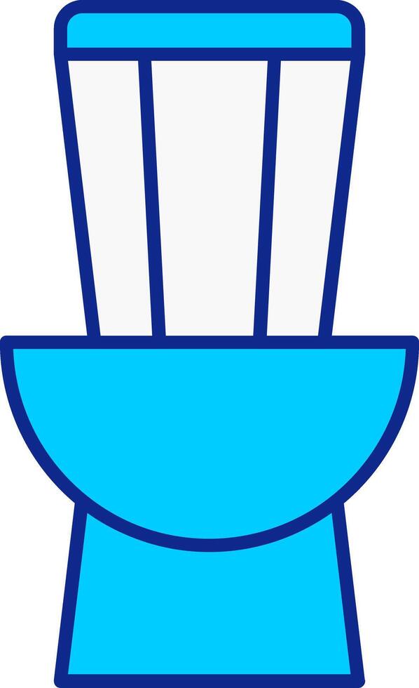 Toilet Blue Filled Icon vector