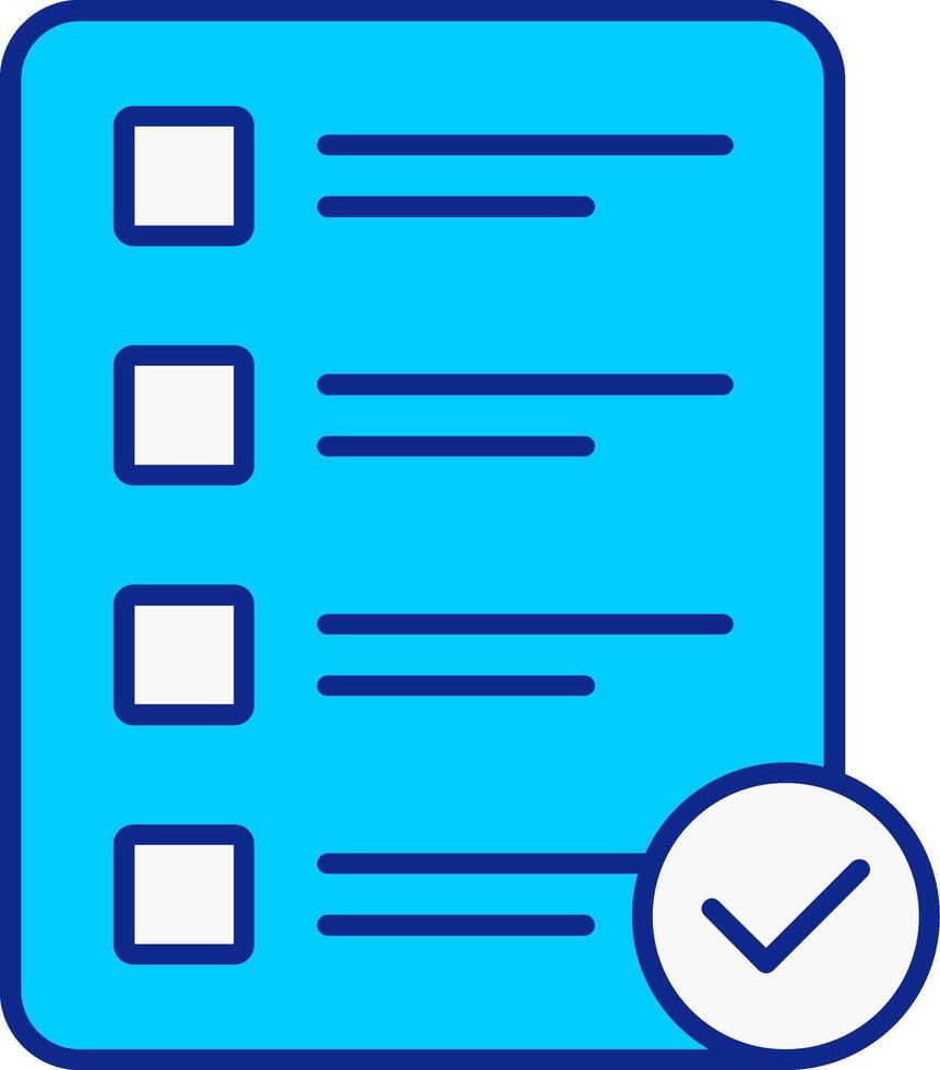 Priority Blue Filled Icon vector