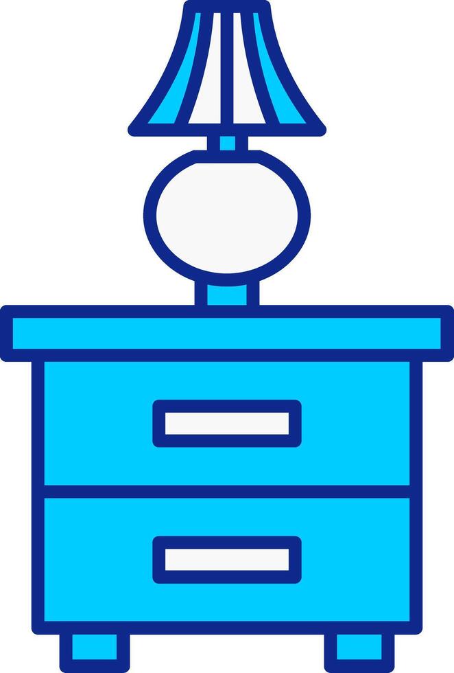 guardarropa azul lleno icono vector