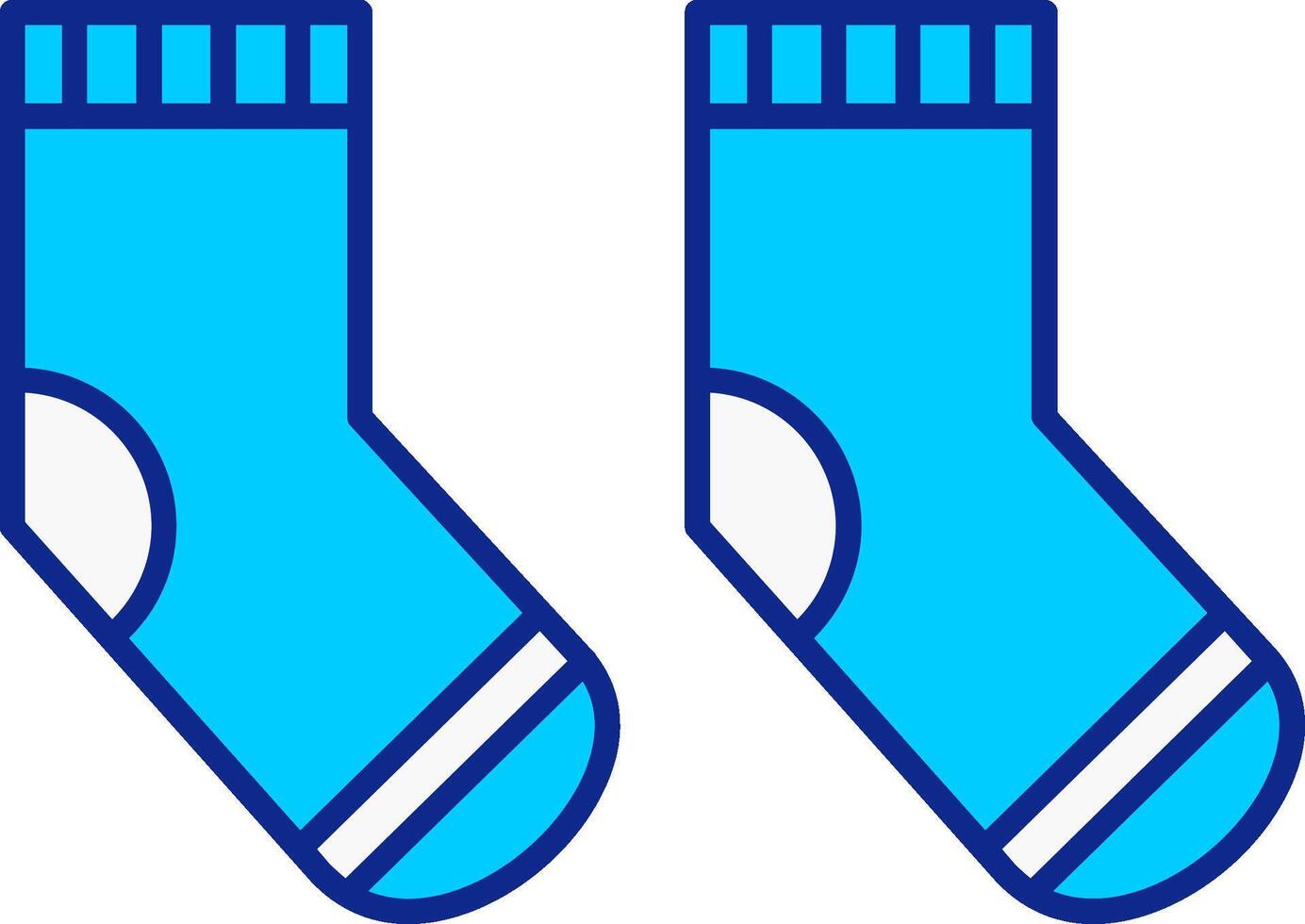 Sock Blue Filled Icon vector