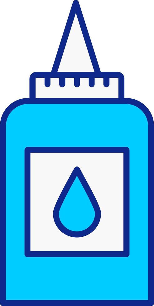Liquid Glue Blue Filled Icon vector