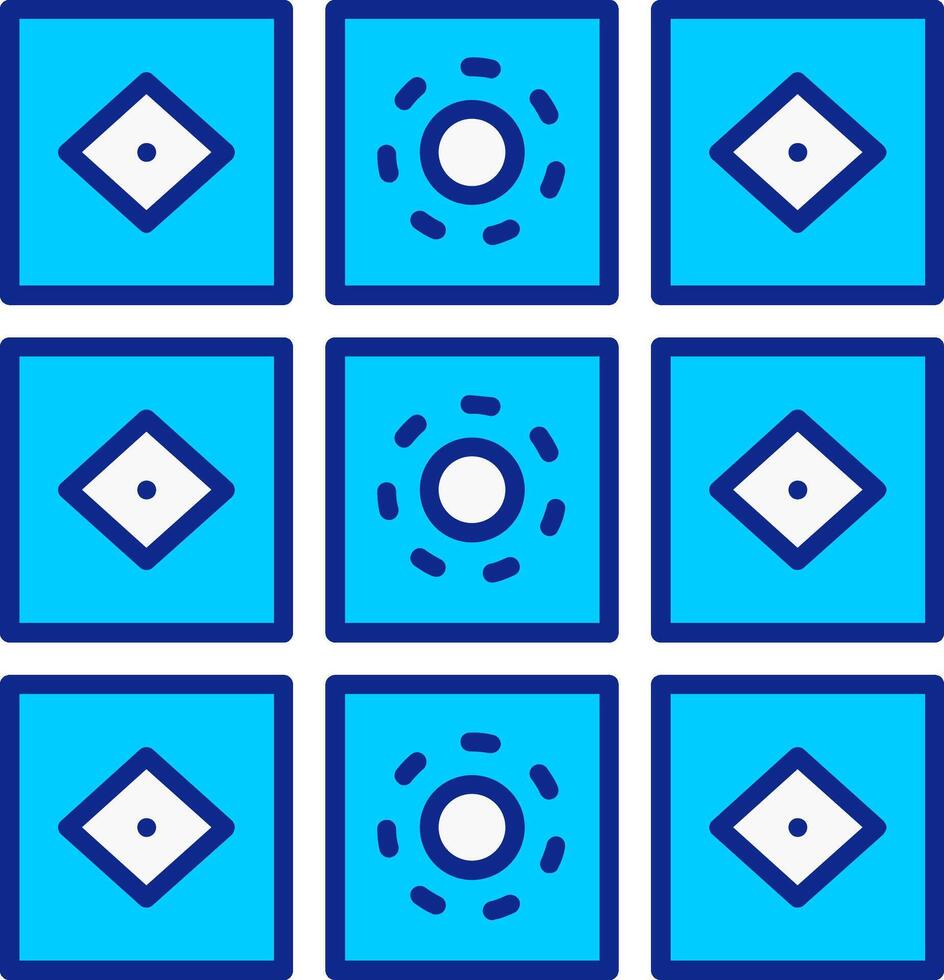 losas azul lleno icono vector