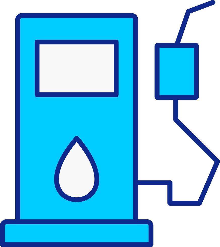 Pump Blue Filled Icon vector