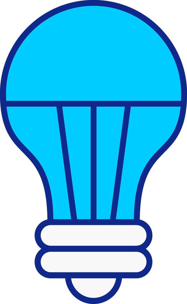 Led Light Blue Filled Icon vector