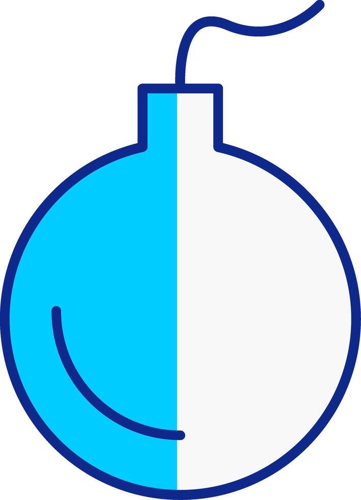 Bomp Blue Filled Icon vector