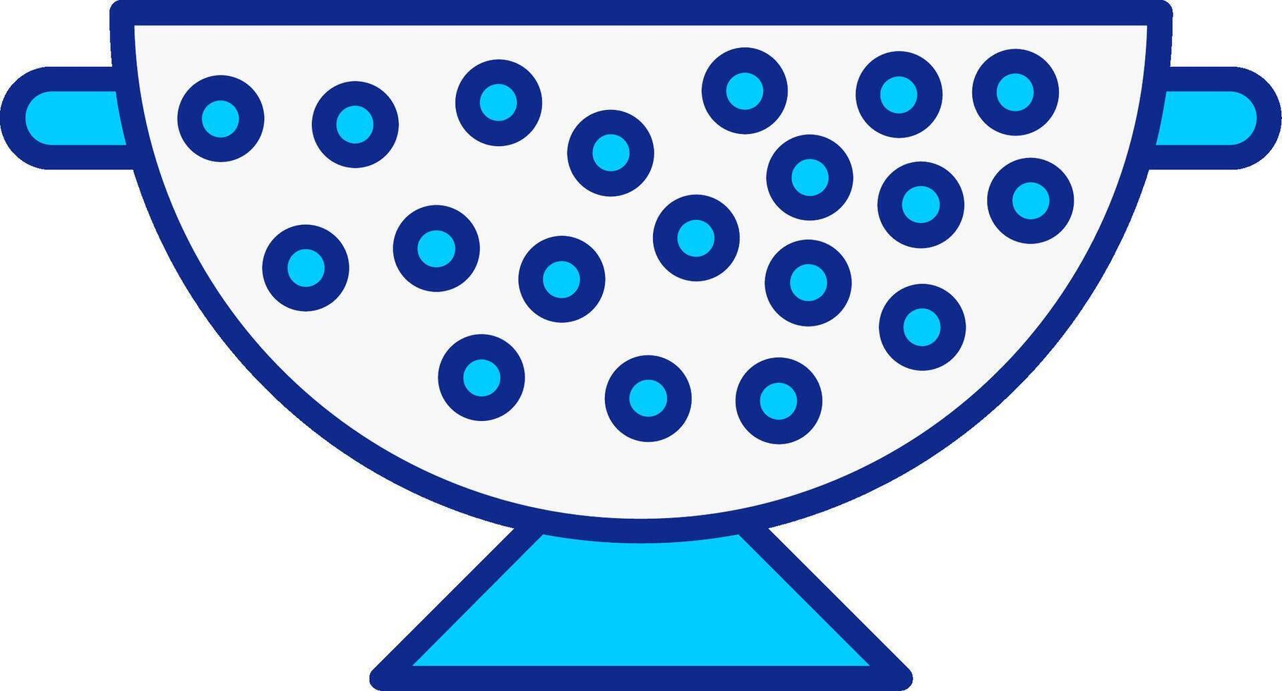 Sieve Blue Filled Icon vector