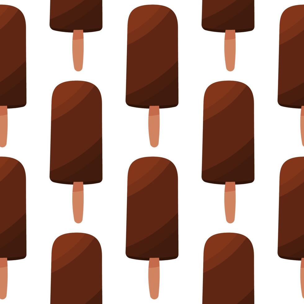 ice cream summer heat chocolate  pattern textile vector