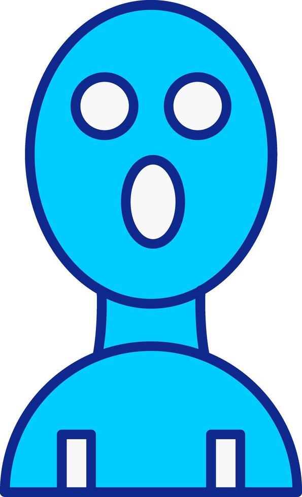 Balaclava Blue Filled Icon vector