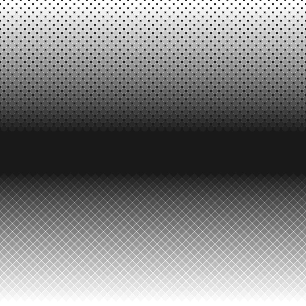 Halftone geometric circle and square pattern background - vector illustration