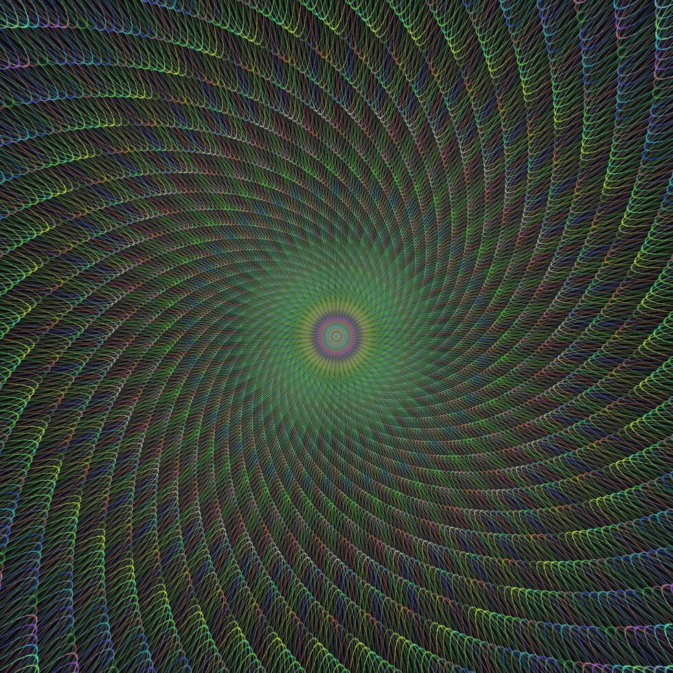 Colorful computer generated spiral fractal design background vector