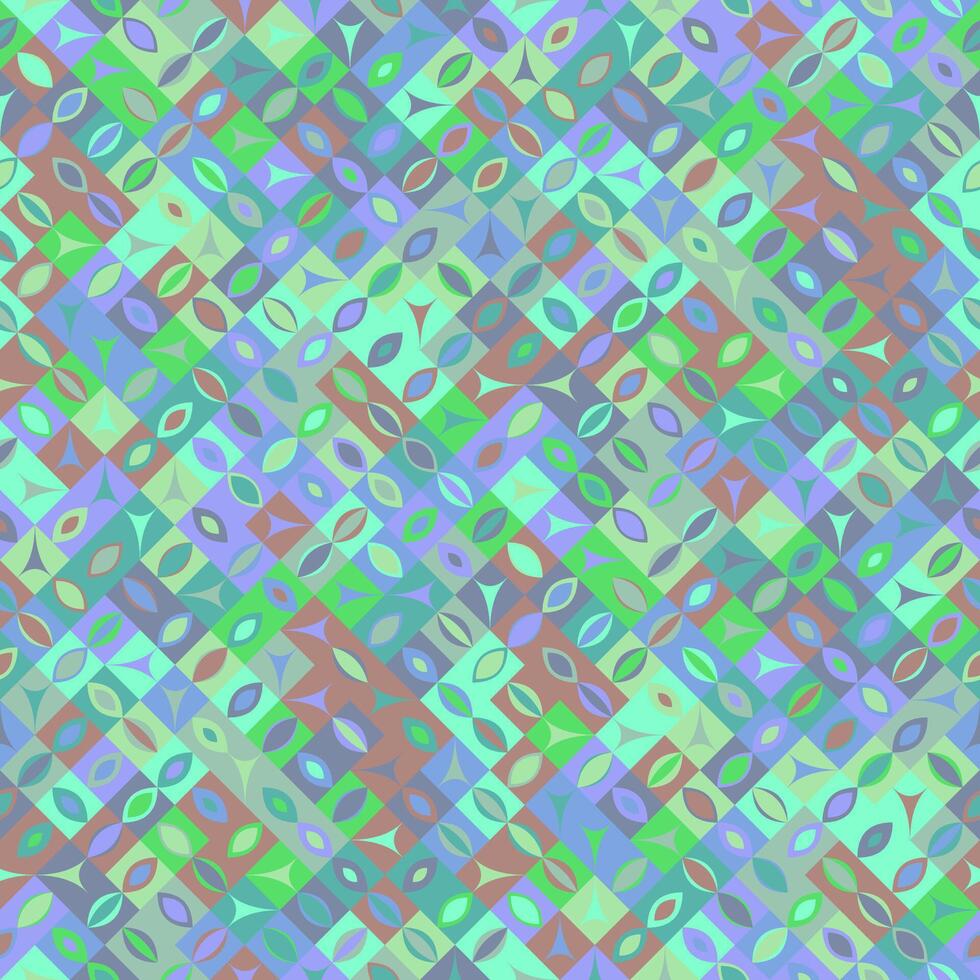 Seamless chaotic curved shape pattern background design - abstract vector graphic