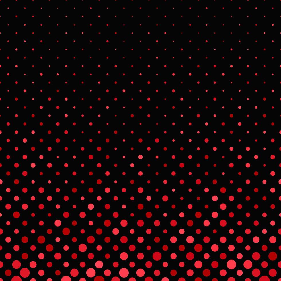 Red geometric circle pattern background - vector design from small dots