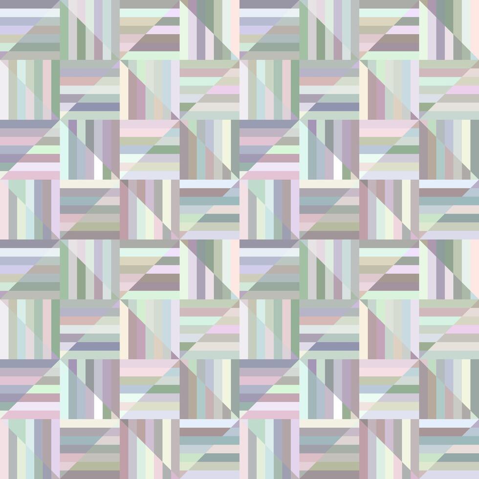 Colorful seamless striped square mosaic tile pattern background - vector floor design