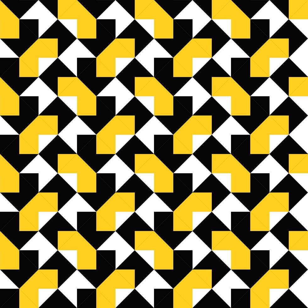 Random threetone mosaic pattern background design - seamless abstract repeating vector illustration