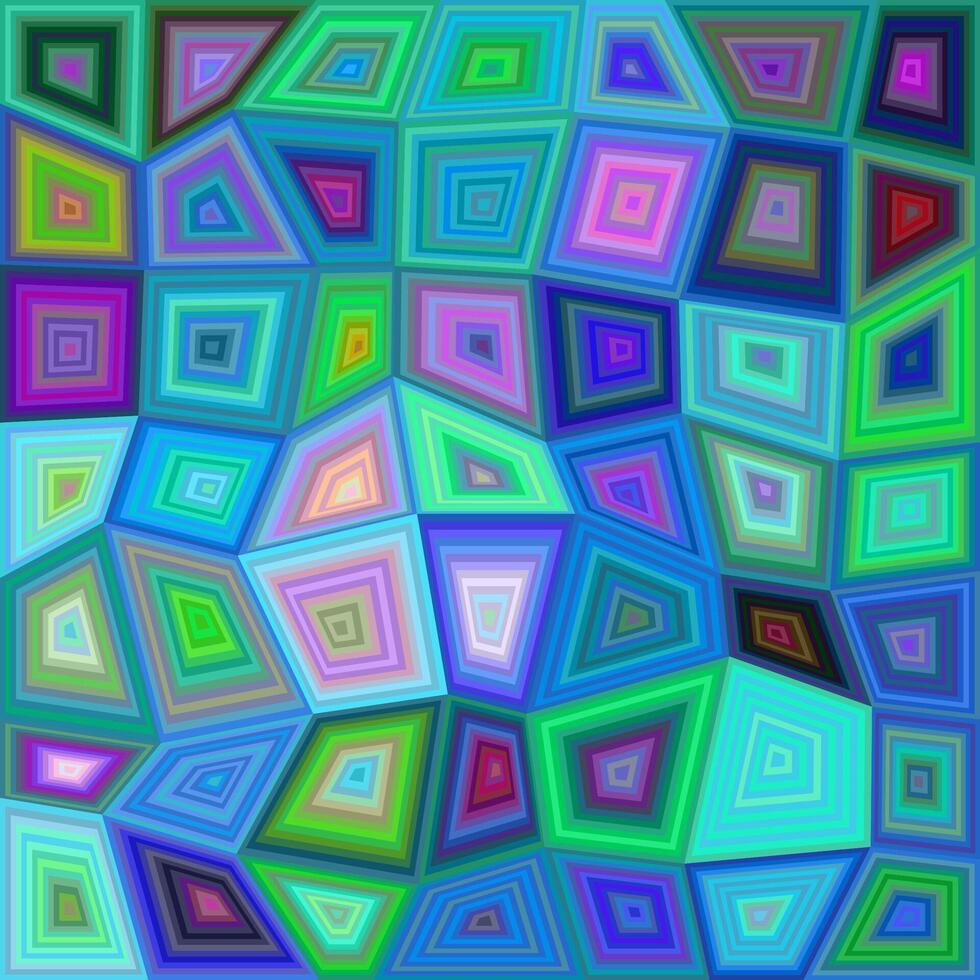 Multicolor irregular rectangle tile mosaic vector background