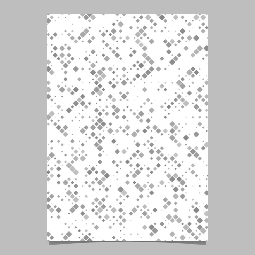 Grey geometrical diagonal square pattern background brochure template - vector illustration