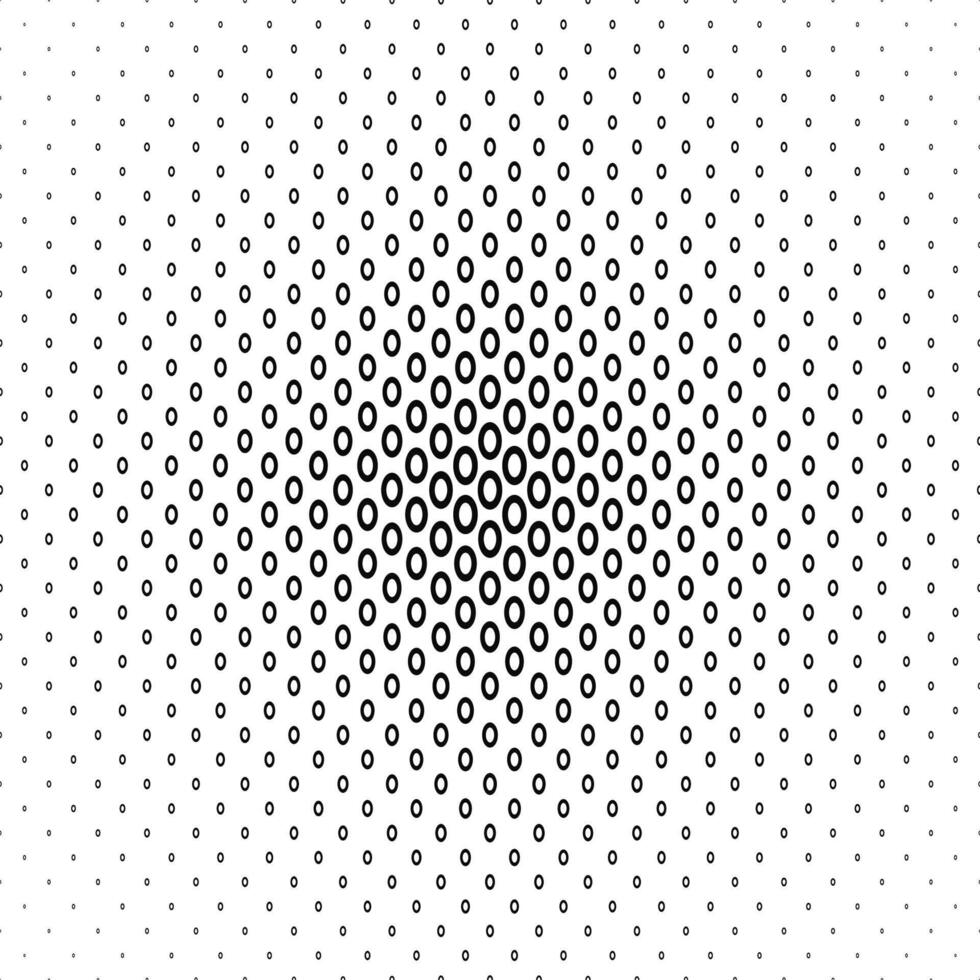 Abstract monochrome geometric ellipse ring pattern background design vector