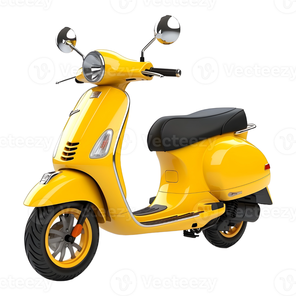 AI generated Two Wheel Scooter on Transparent background - Ai Generated png