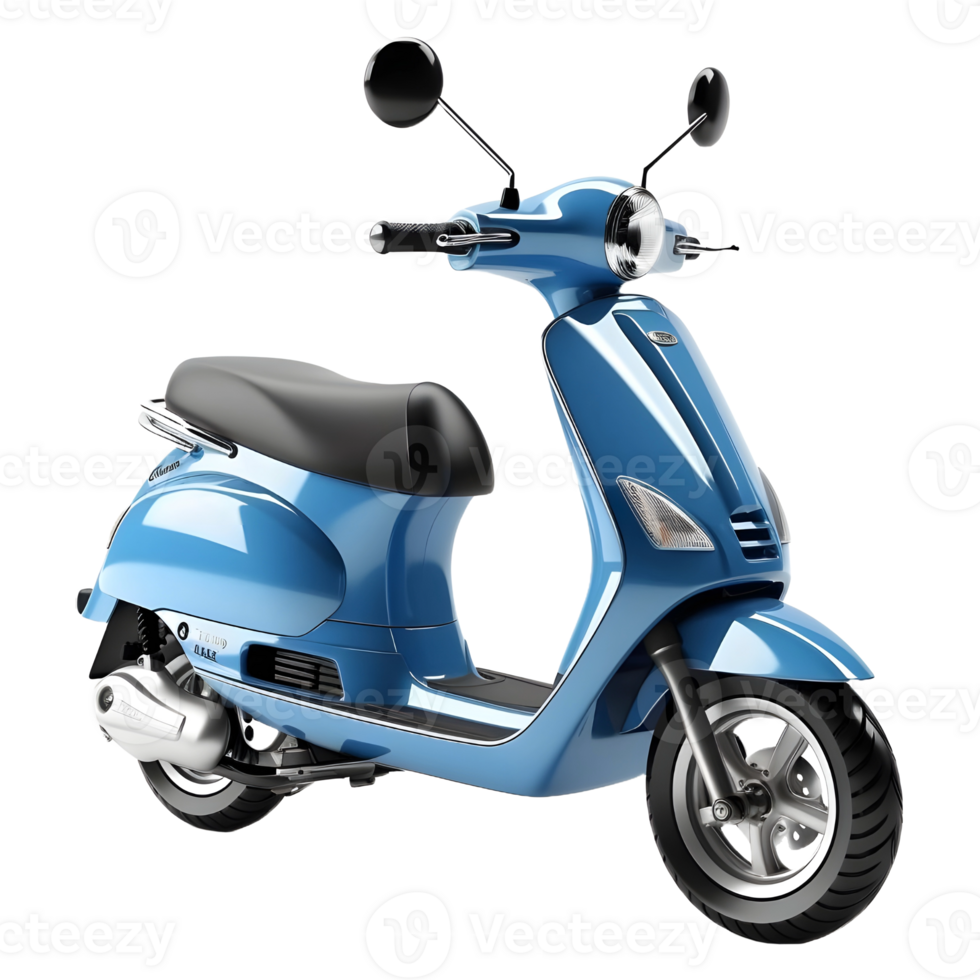 AI generated Two Wheel Scooter on Transparent background - Ai Generated png