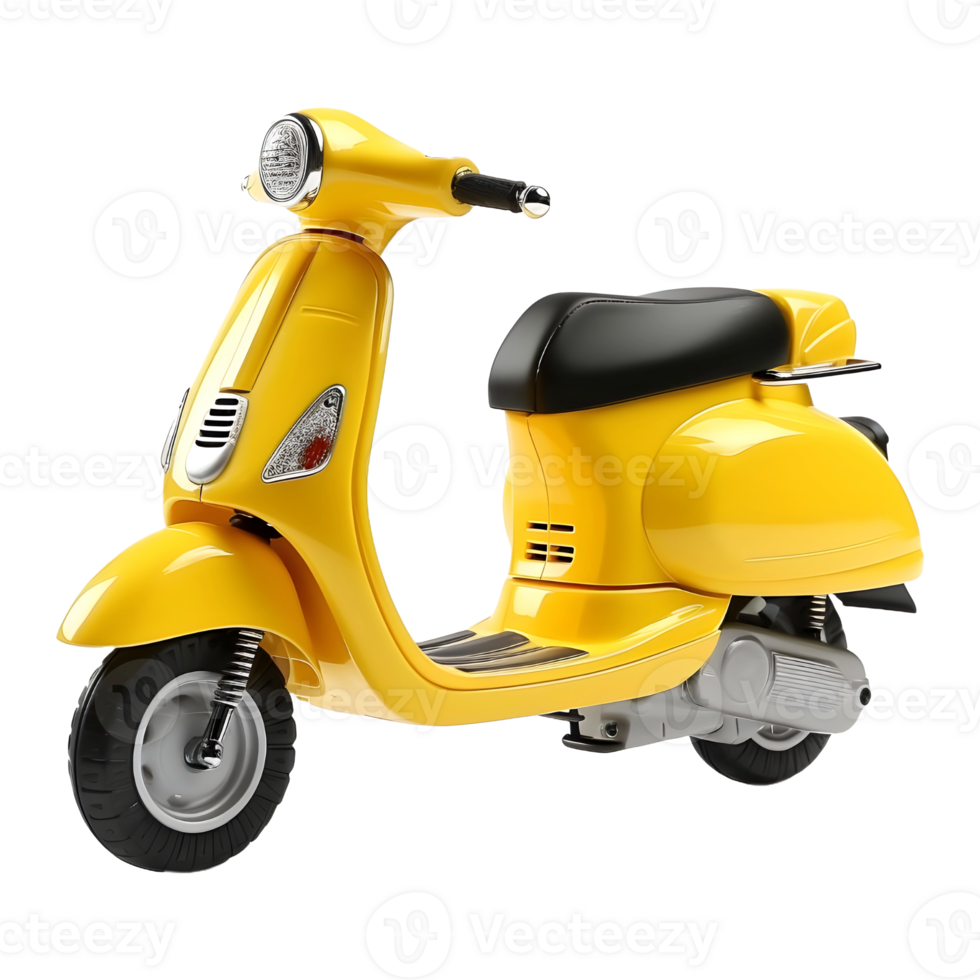 AI generated Two Wheel Scooter on Transparent background - Ai Generated png