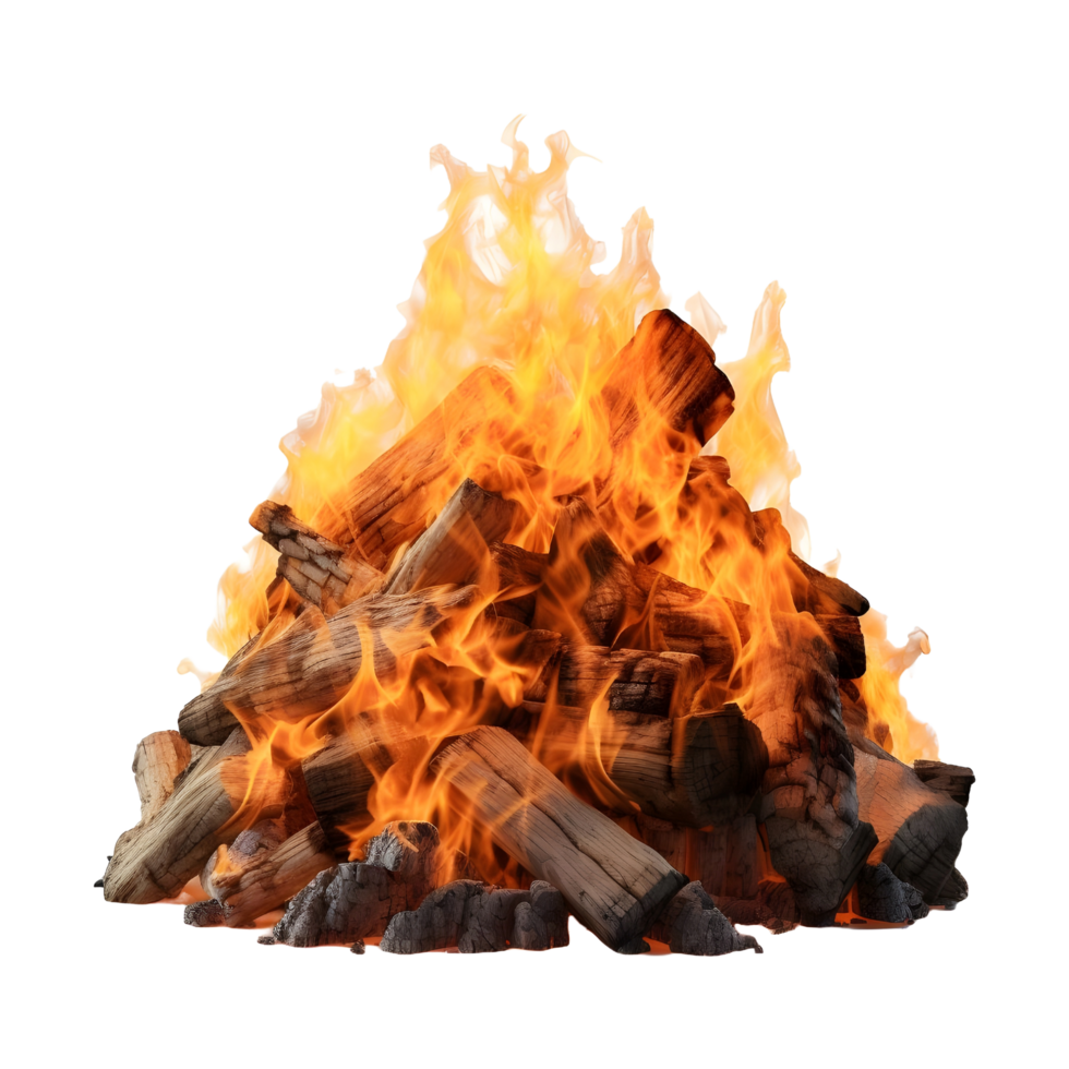 AI generated Wood Pieces on Transparent background - Ai Generated png