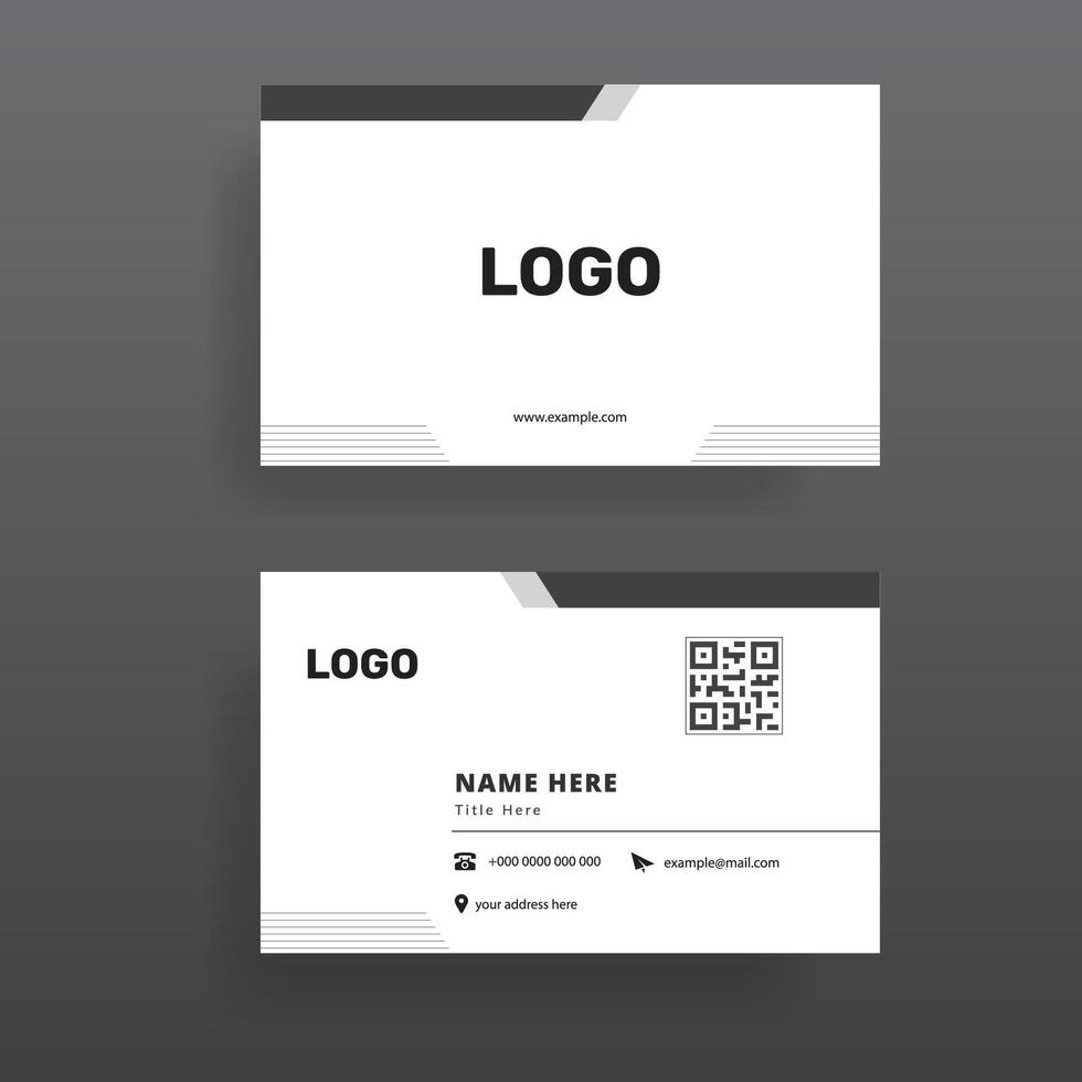 lujo, moderno y elegante negocio tarjeta diseño plantilla, mínimo corporativo visitando tarjeta. vector