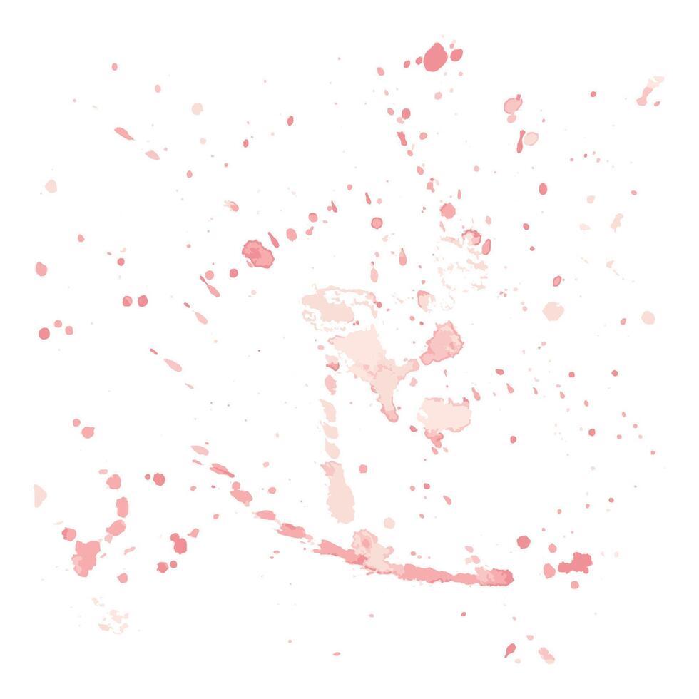 Pink abstract pattern with flames, watercolor vector