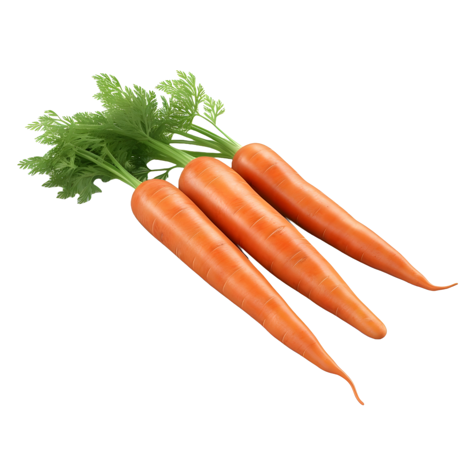 AI generated Orange Carrots on Transparent background - Ai Generated png