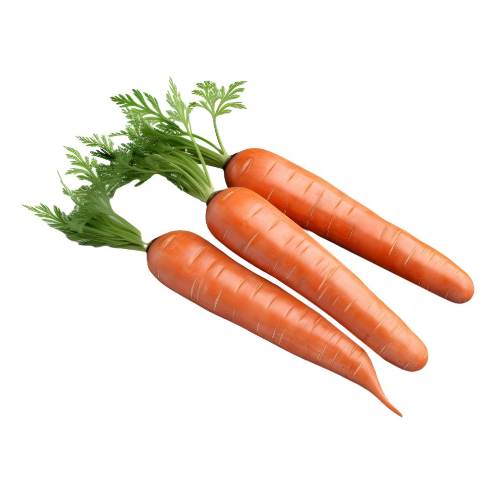 AI generated Orange Carrots on Transparent background - Ai Generated png