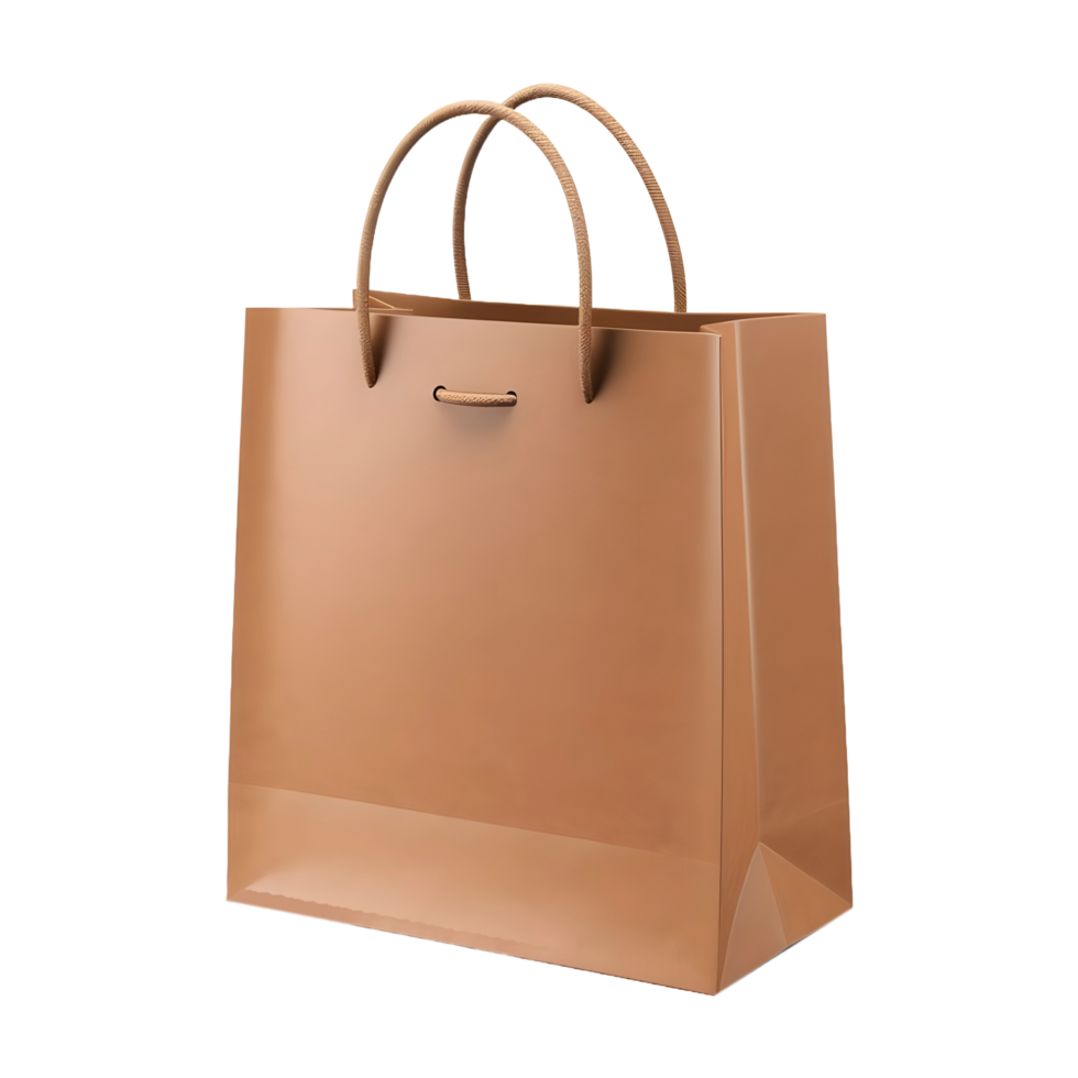 AI generated 3D Rendering of a Shopping Bag on Transparent Background - Ai Generated png