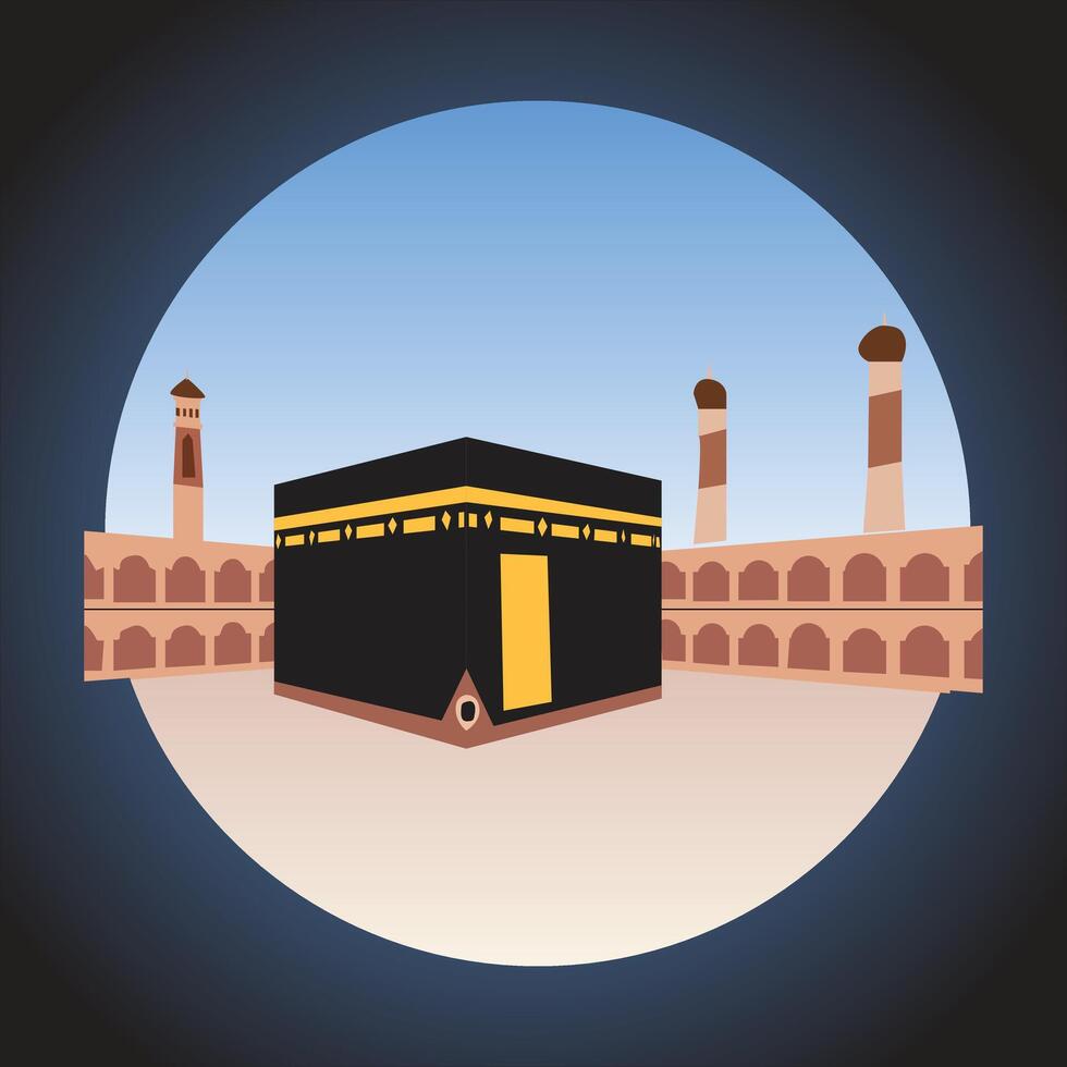Kabah Mecca Icon Vector