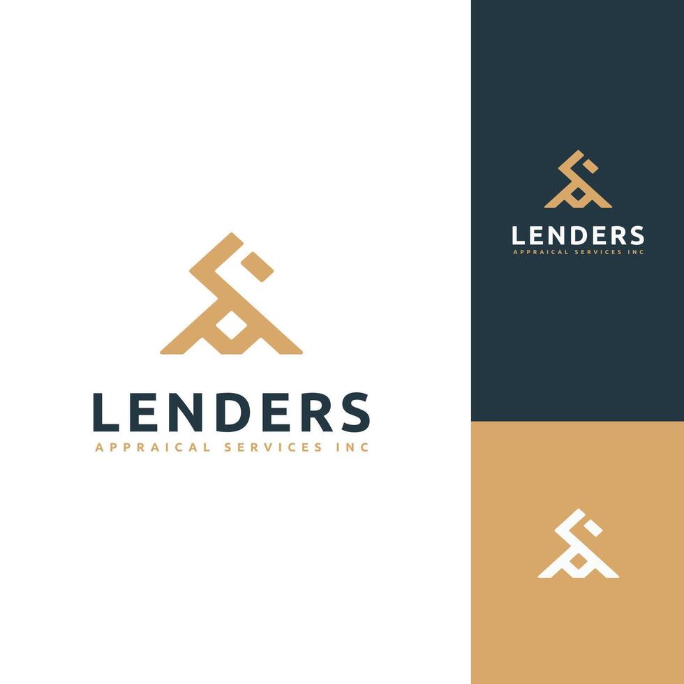 Elegant luxury and modern monogram initial LAS logo design vector template