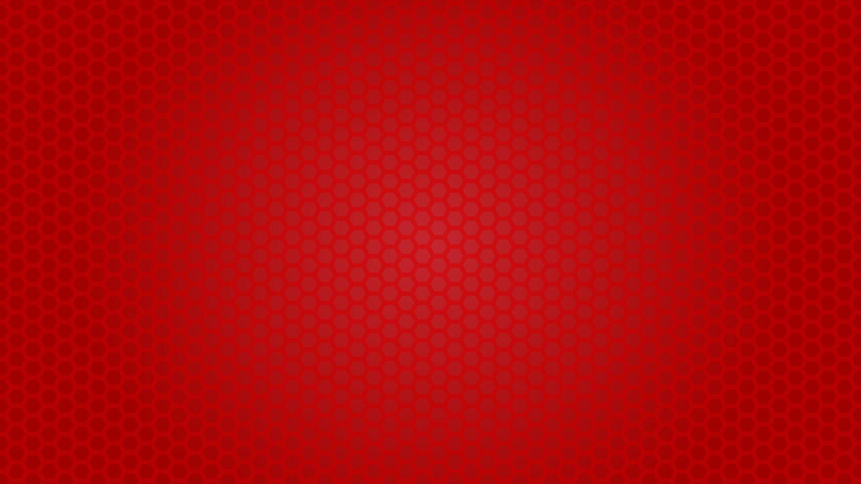 red hexagonal pattern background vector