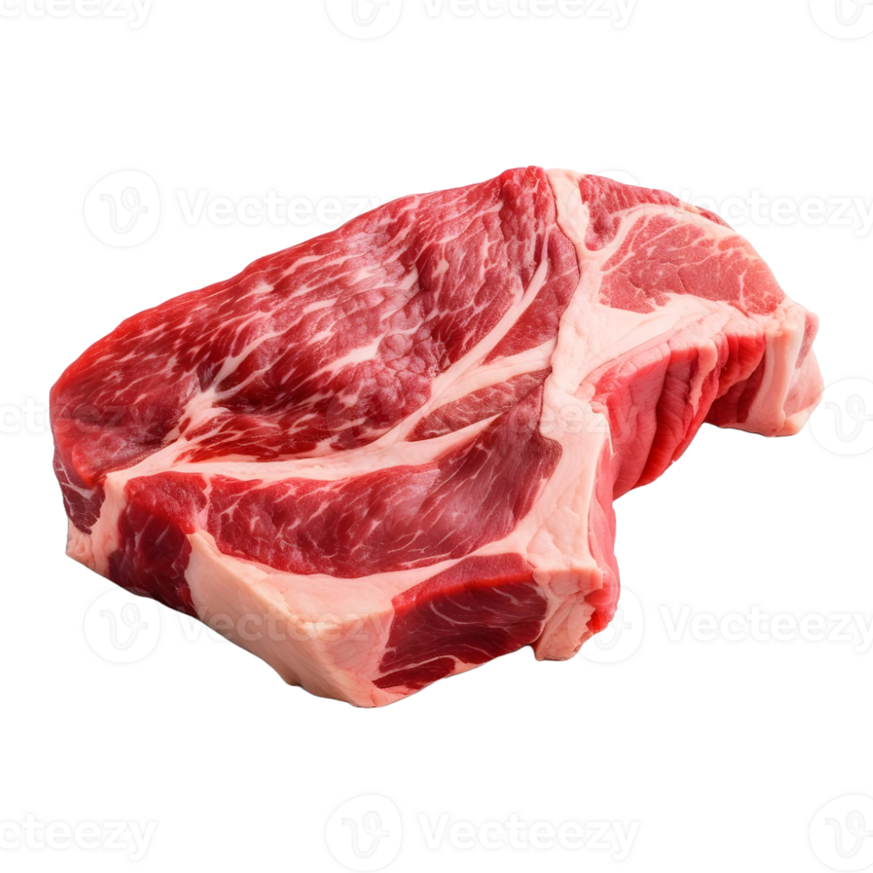 AI generated Raw Meat on Transparent background - Ai Generated png