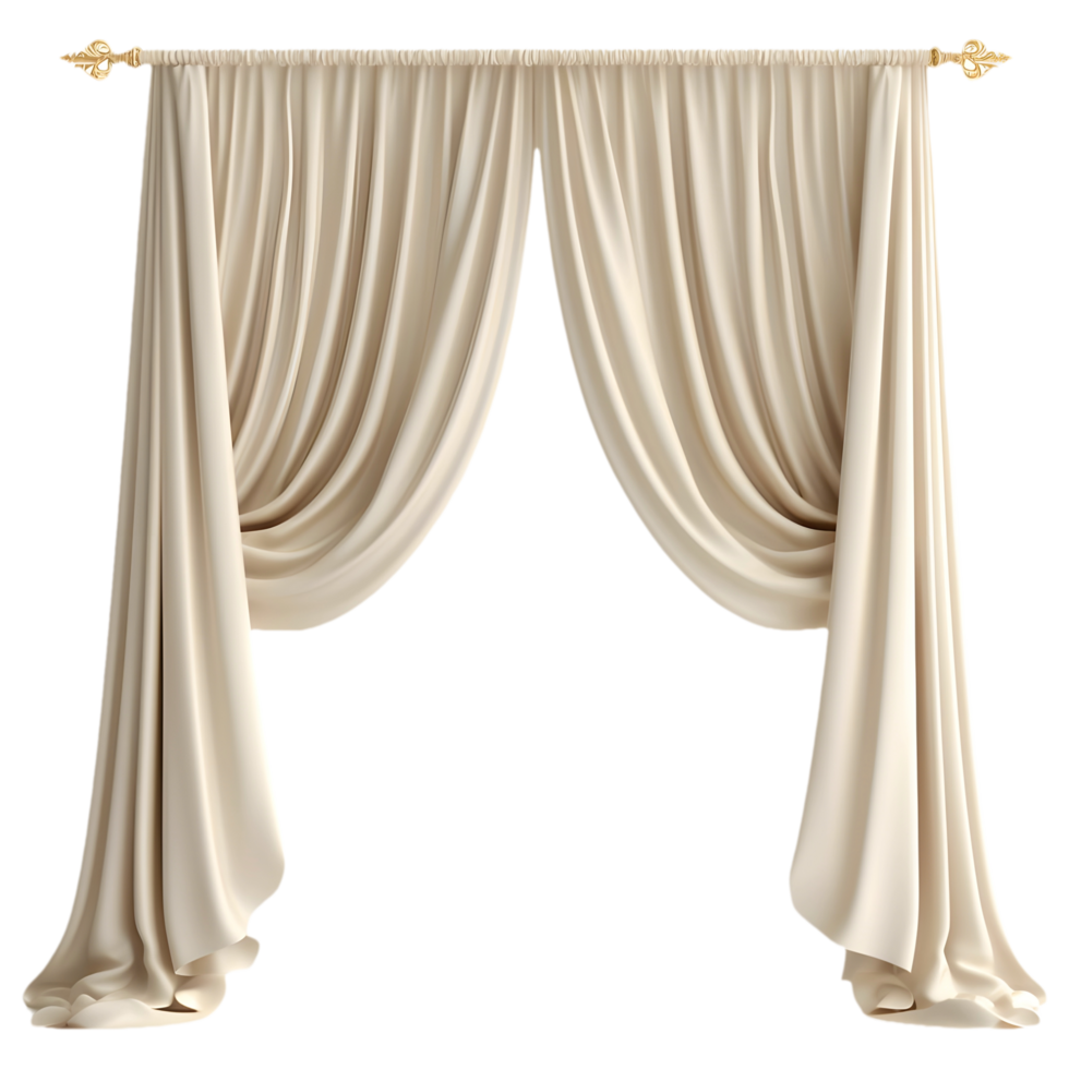 AI generated Beautiful Wall Curtains on Transparent background - Ai Generated png