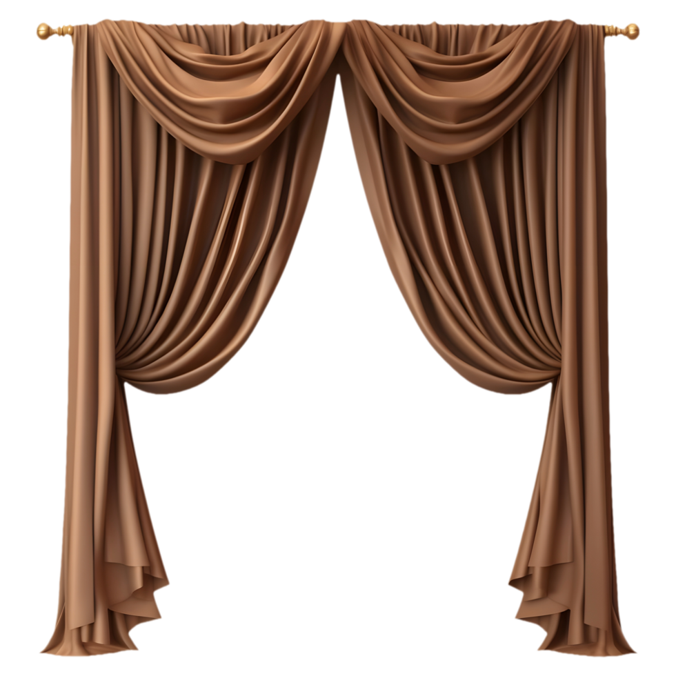 AI generated Beautiful Wall Curtains on Transparent background - Ai Generated png