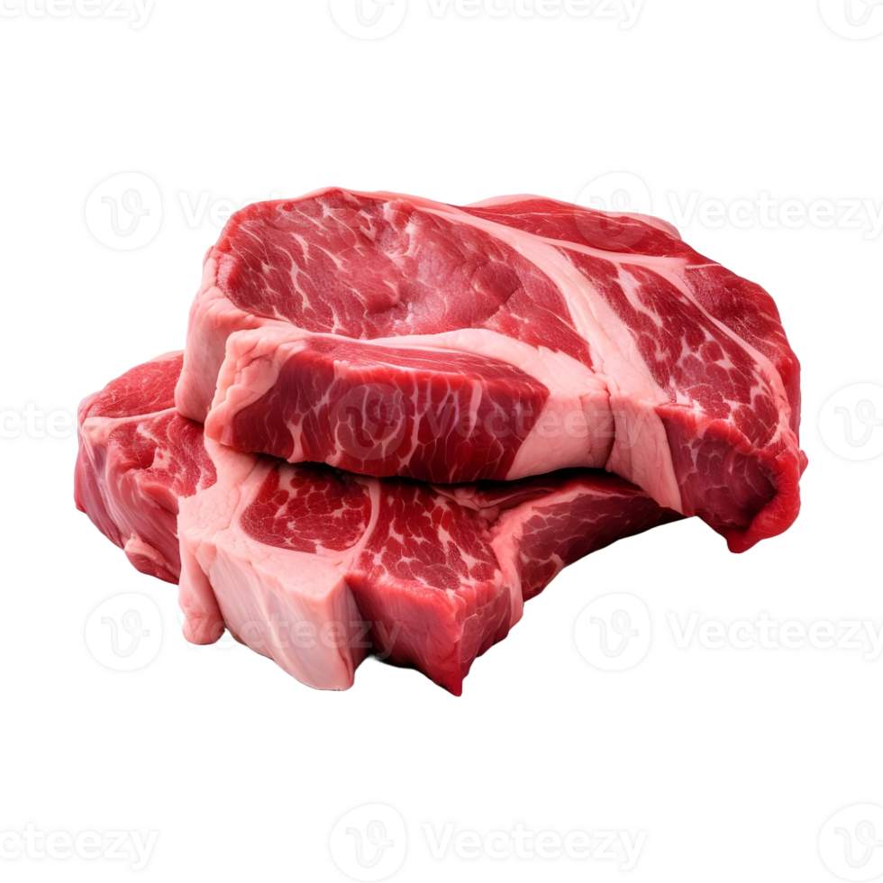 AI generated Raw Meat on Transparent background - Ai Generated png