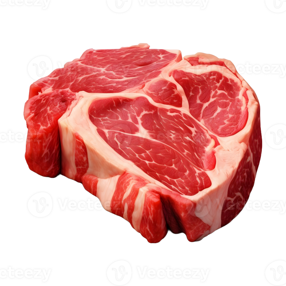 AI generated Raw Meat on Transparent background - Ai Generated png
