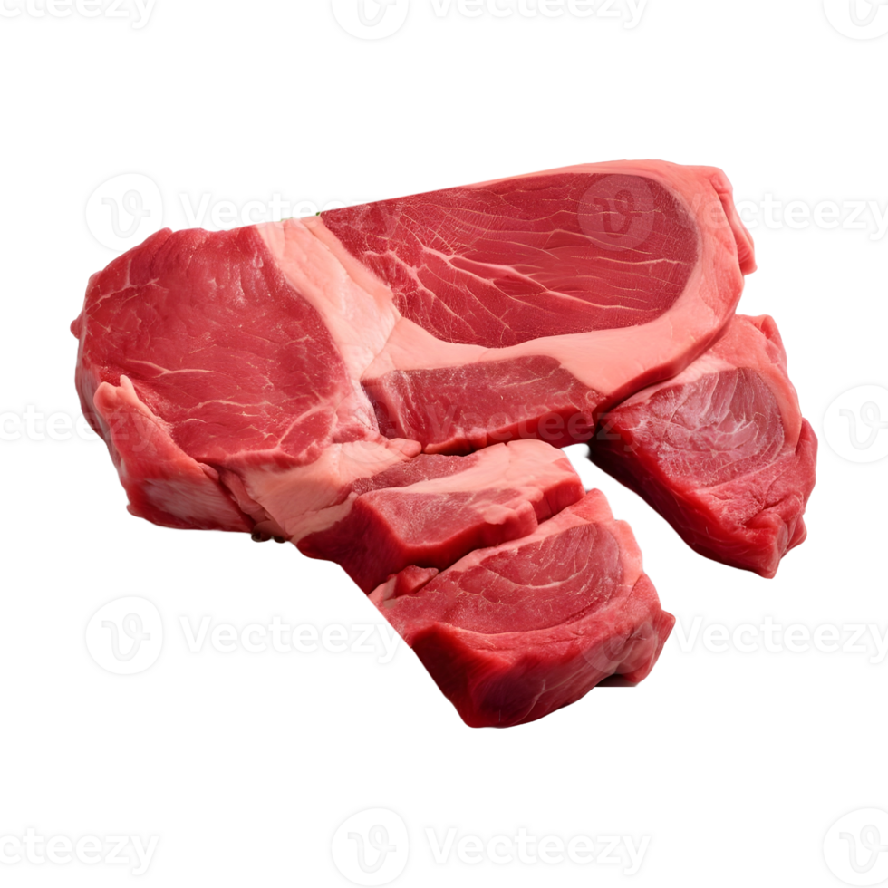 AI generated Raw Meat on Transparent background - Ai Generated png