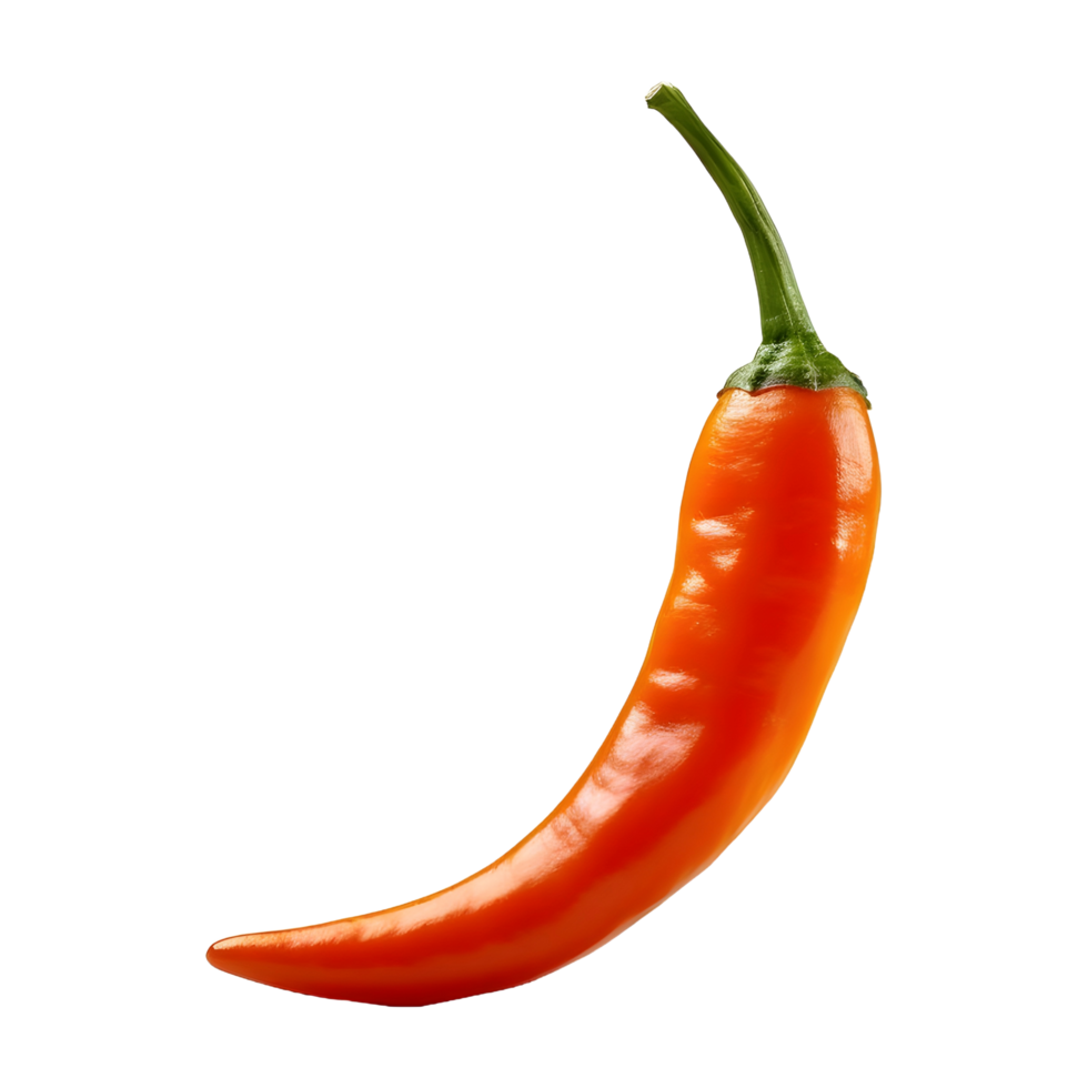 AI generated Red Pepper or Chili on Transparent background - Ai Generated png