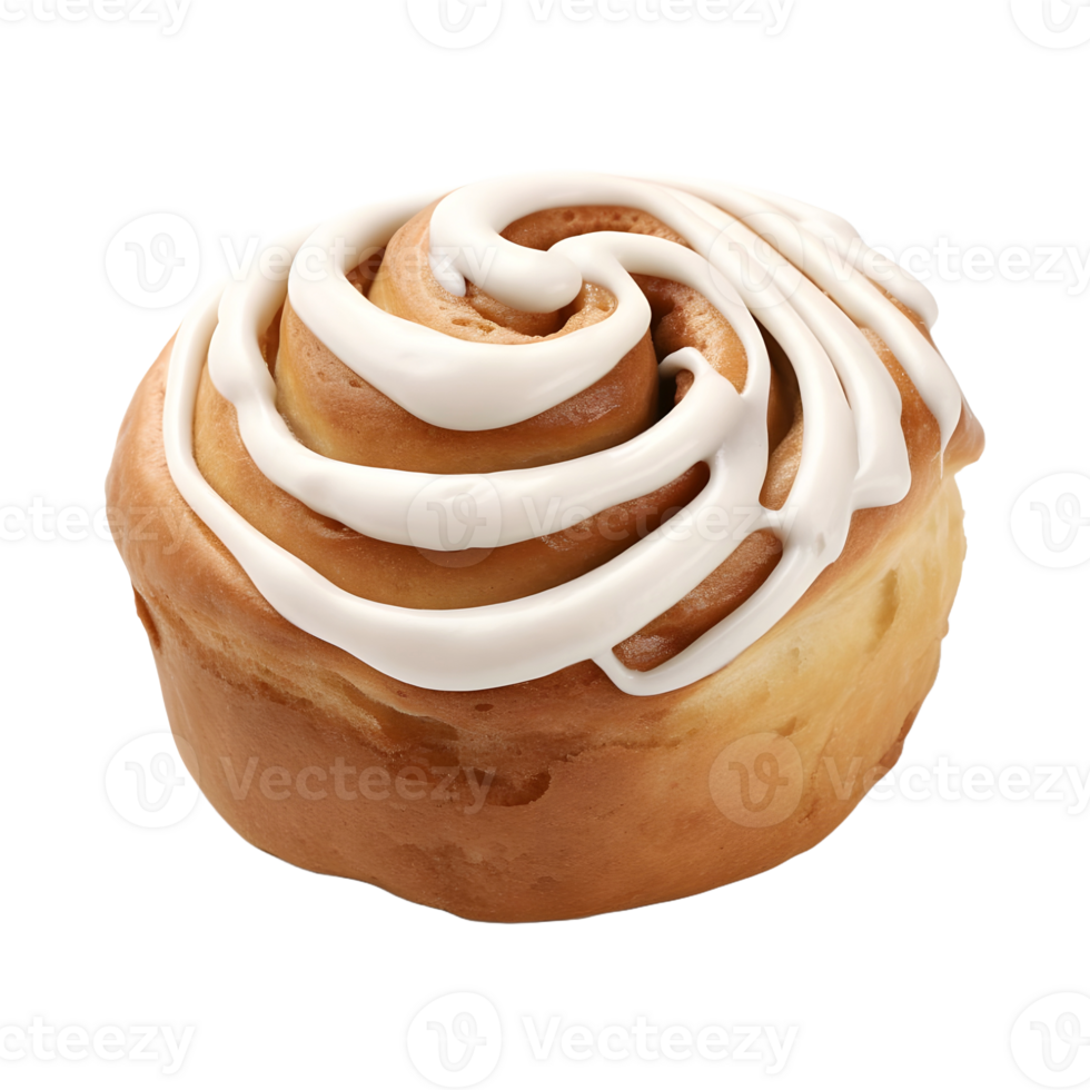 AI generated Cinnamon Roll on Transparent background - Ai Generated png