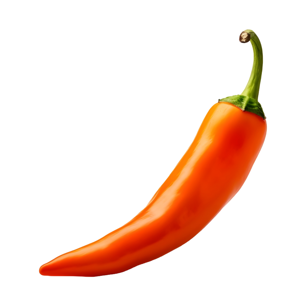 AI generated Red Pepper or Chili on Transparent background - Ai Generated png